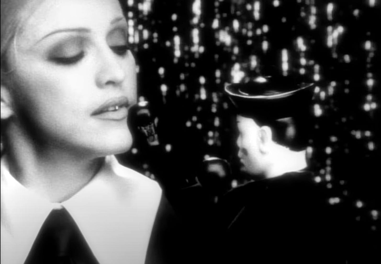 Madonna with punching toy in Erotica video