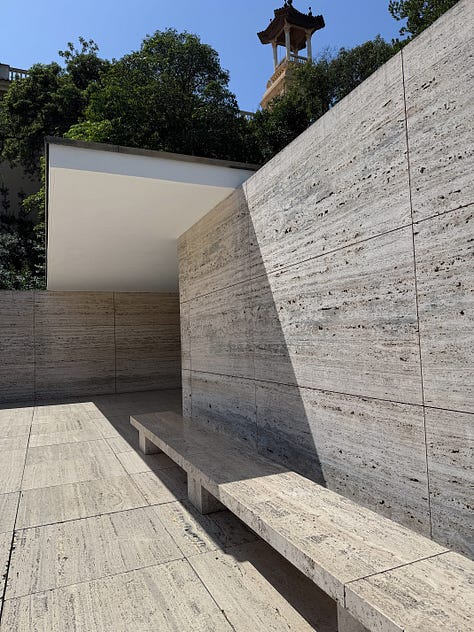 Mies Van Der Rohe Pavilion in Barcelona