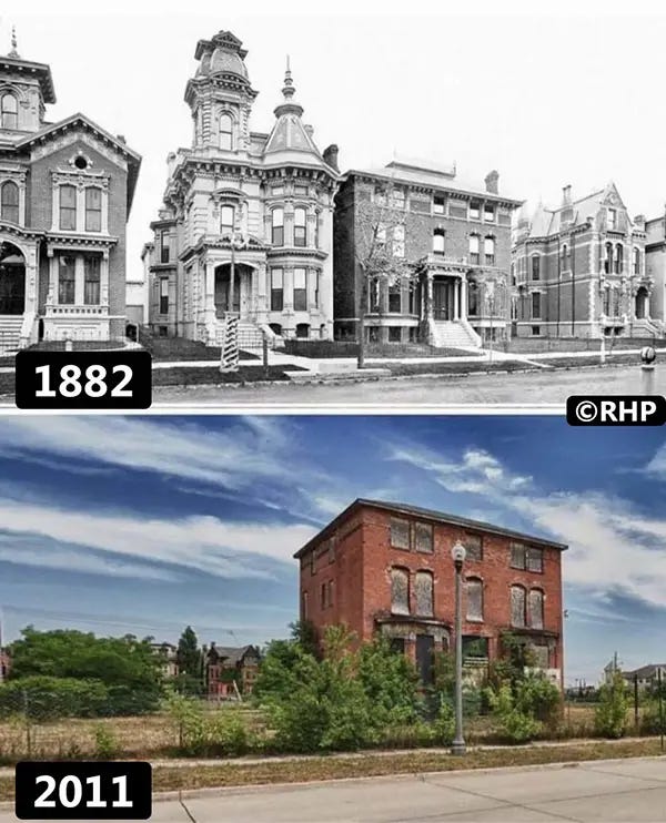 Detroit: A city's journey from industrial might to rebirth. Detroit: A city's journey from industrial might to rebirth.
