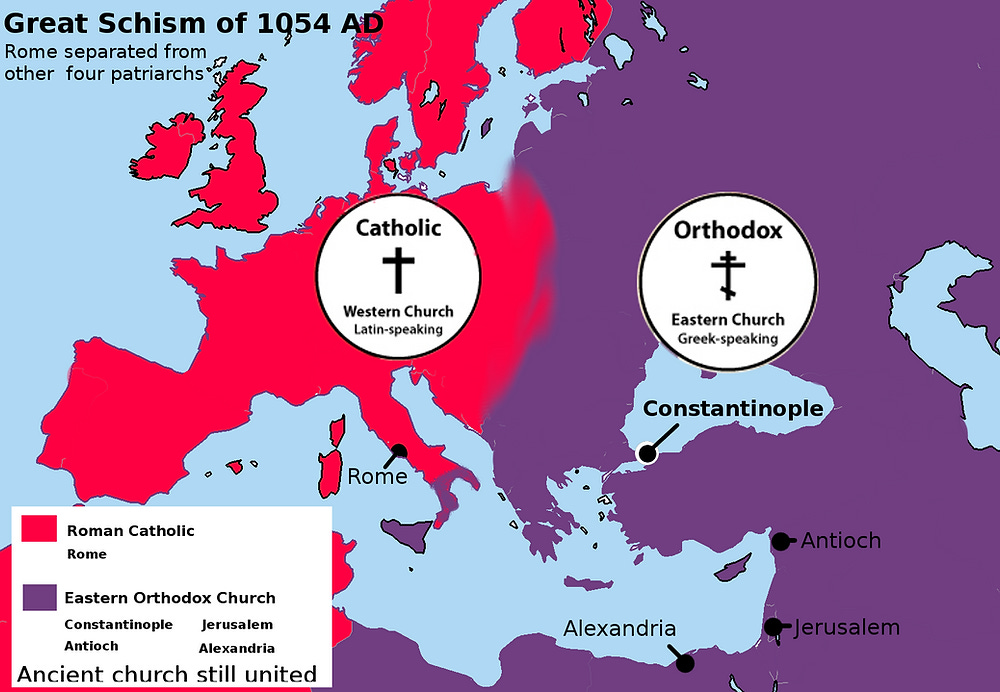 The Christian world and its Great Schisms