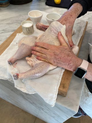 Adding herbs beneath the skin 1 Adding herbs beneath the skin 1