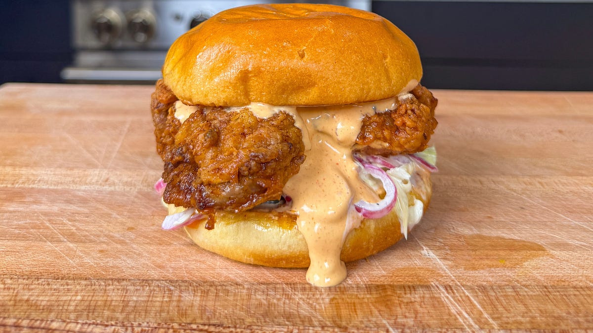 Nashville Hot Chicken Sandwich - by Ana Sofía - Behind the Apron