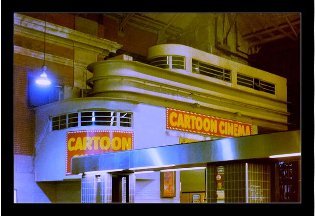Cartoon Cinema inside Victoria Station