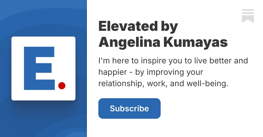 Elevated by Angelina Kumayas | Substack