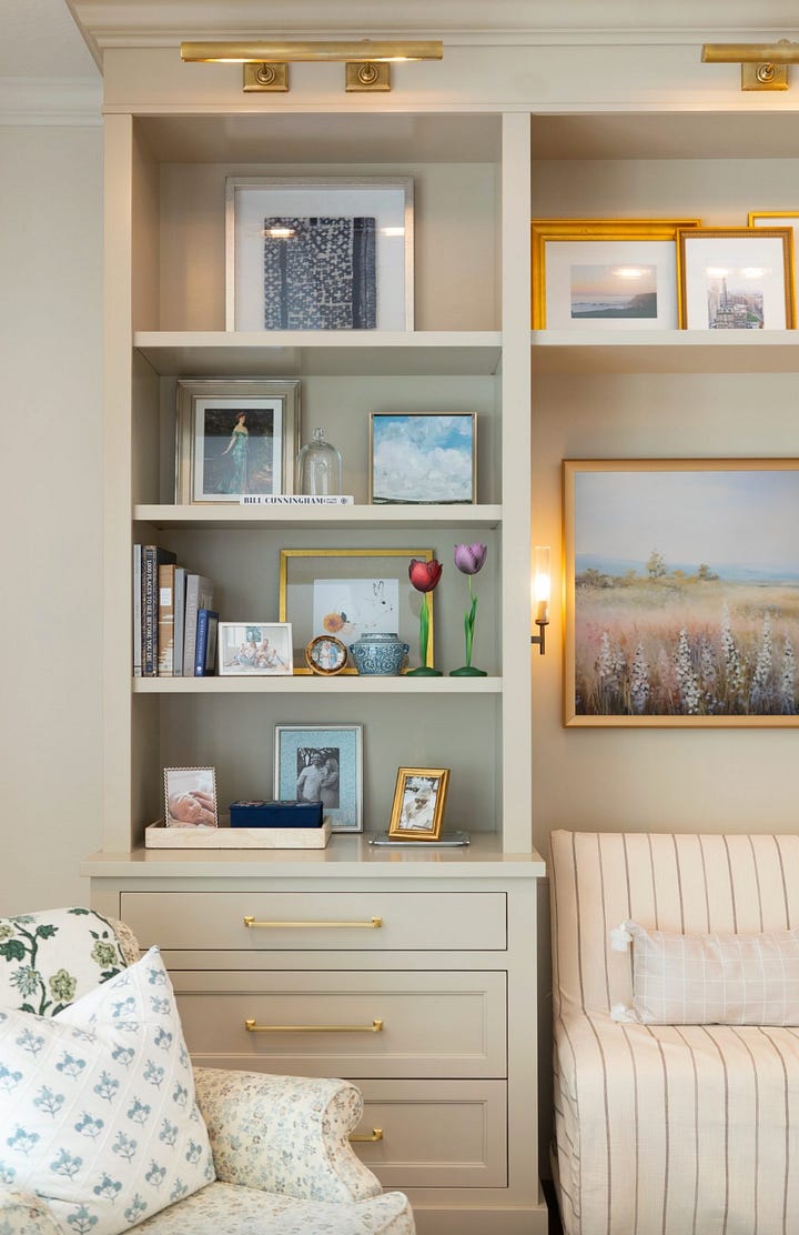 built-in bookshelves for living room 