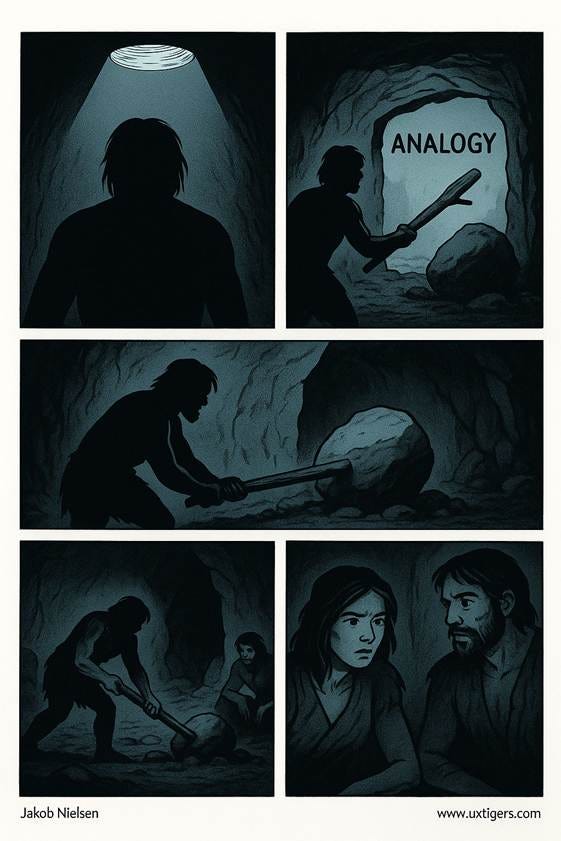 A comic page of cavemen

AI-generated content may be incorrect.