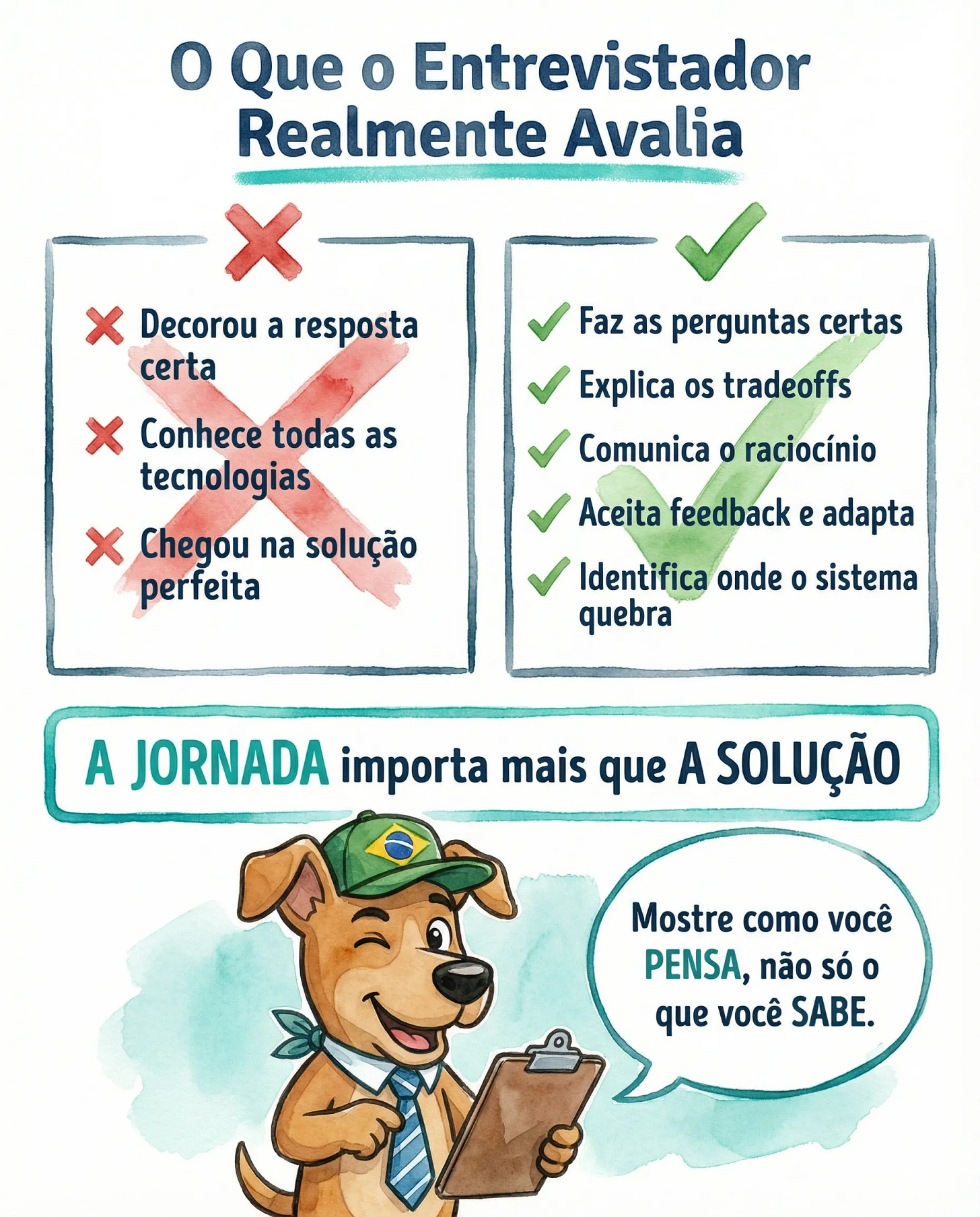 O que entrevistadores realmente avaliam em System Design