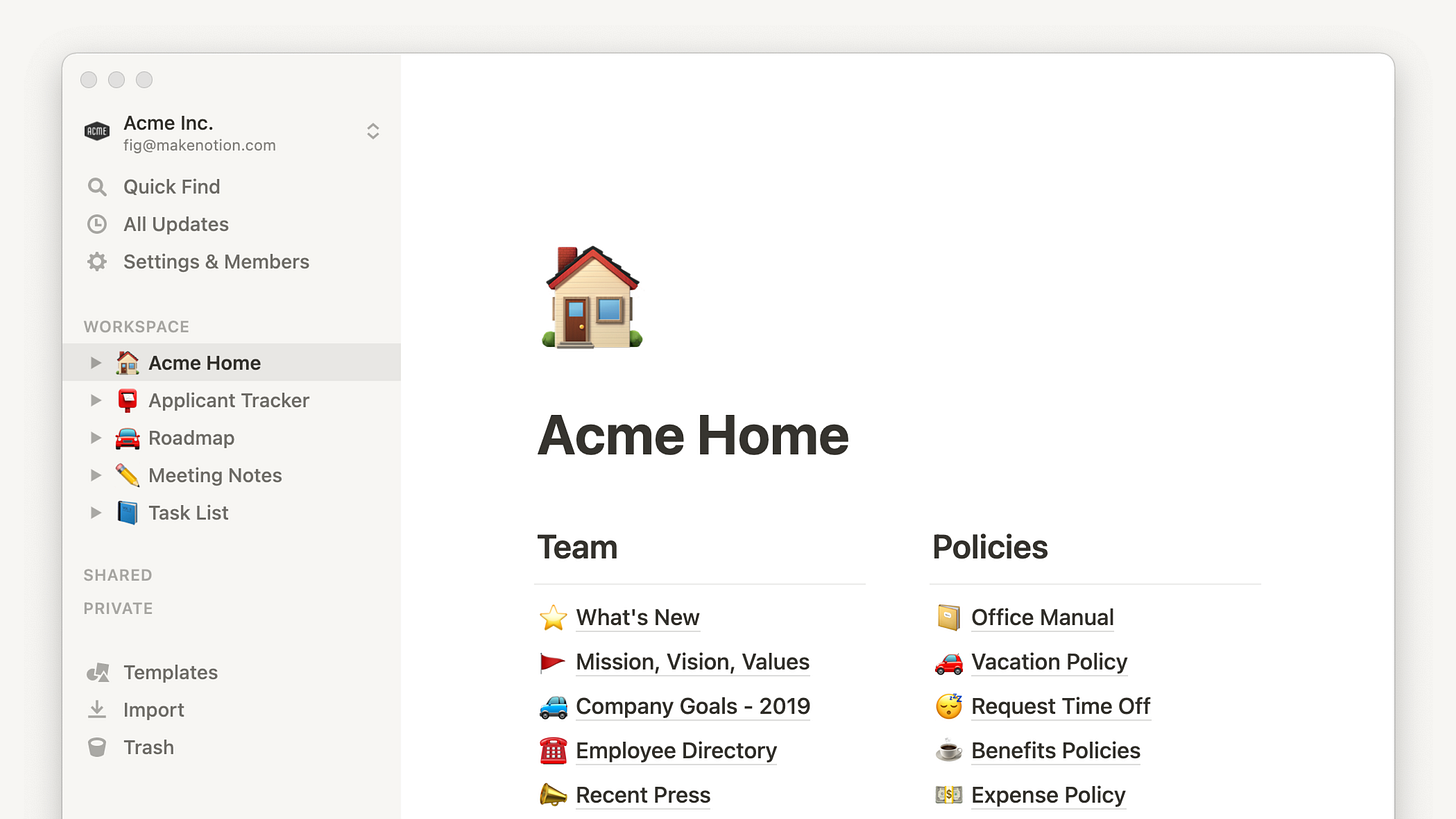 Applications Notion – Site d'aide Notion