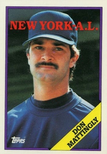1988 Topps Don Mattingly World of Baseball