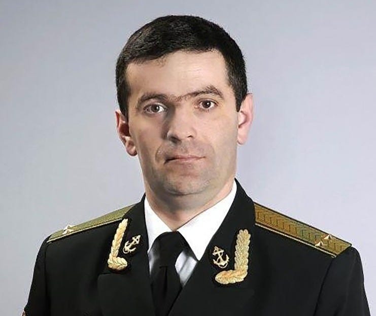 A senior Russian military officer in uniform with medals.