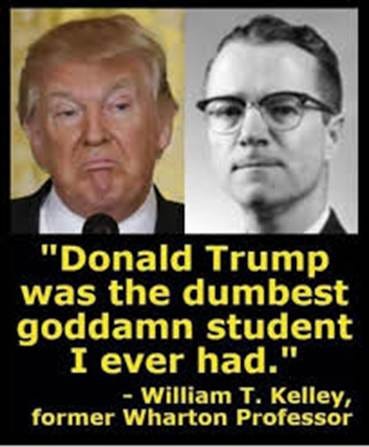 The dumbest student back then and the dumbest President now…. NOT MUCH HAVE  CHANGED. Are we great yet? So far just the most embarrassed for having a  leader like him. There is