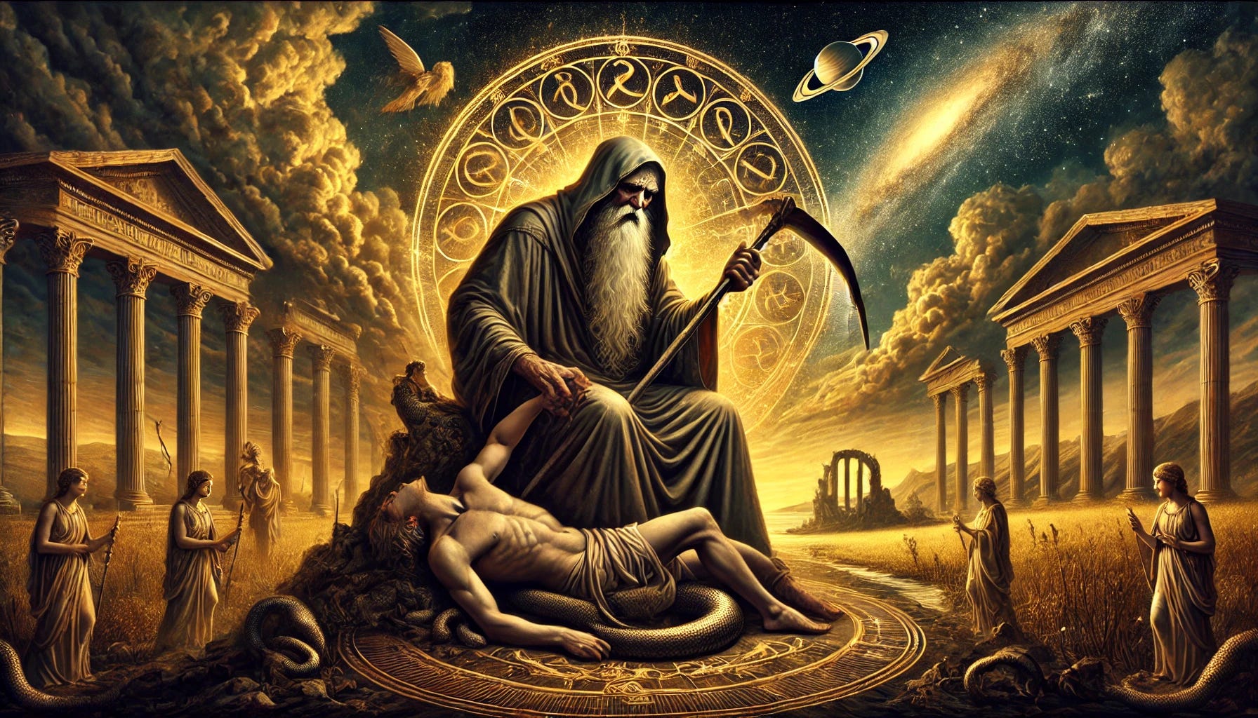 Chronos and Saturn - by UYM | Patrick Stoeckmann