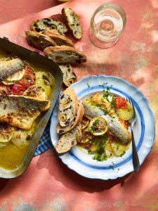105_ainsley_Mediterranean_Seabass_Potato_Bake 105_ainsley_Mediterranean_Seabass_Potato_Bake