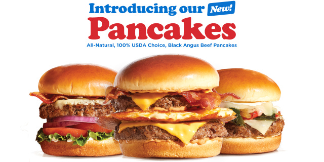 IHOP is now debuting three new choice Black Angus burgers theyâre calling âpancakes,â including the Garlic Butter âPancake,â the Loaded Philly âPancakeâ and the Big IHOP âPancake,â which itself contains an actual pancake.