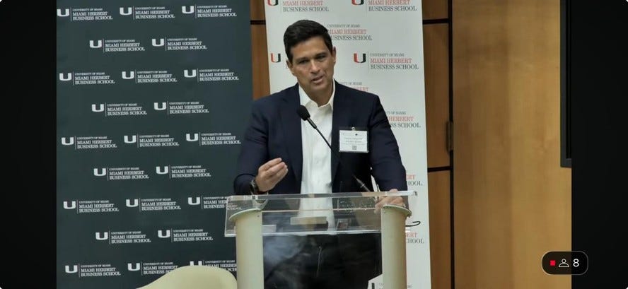 Roberto Campos Neto em evento da XP em Miami