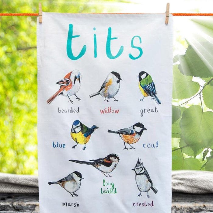 Tit Bird Fowl Language Dish Towel Tit Bird Fowl Language Dish Towel