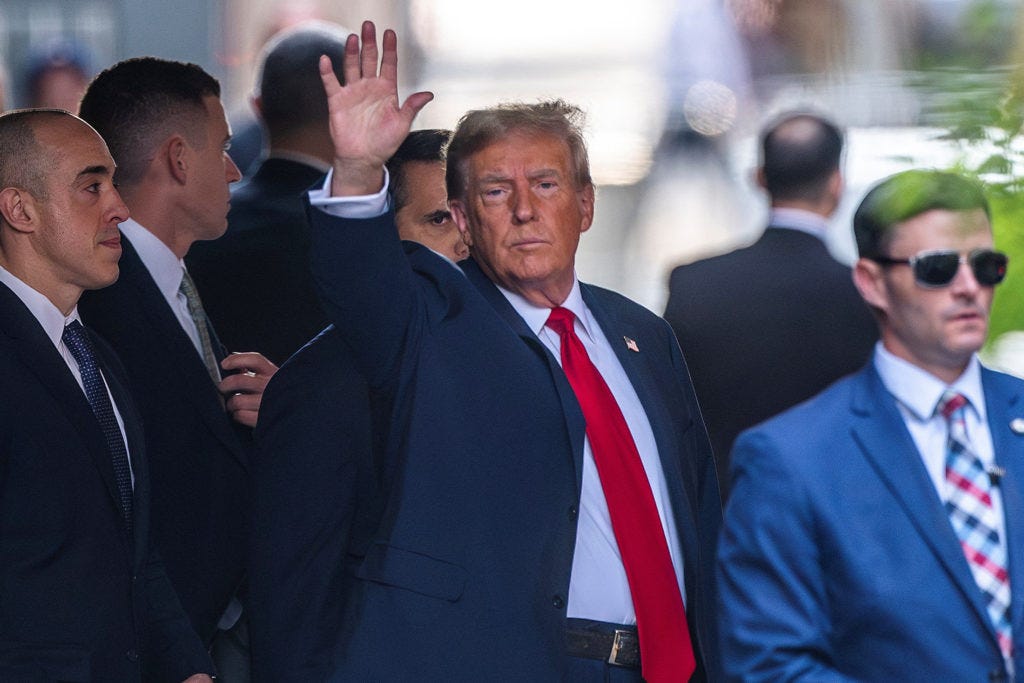 Trump arrives at New York court for jury selection in hush money trial | PBS NewsHour Trump arrives at New York court for jury selection in hush money trial | PBS NewsHour