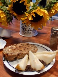 cinnamon toast pear slices