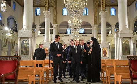 Vladimir Putin visited Mariamite Cathedral of Damascus