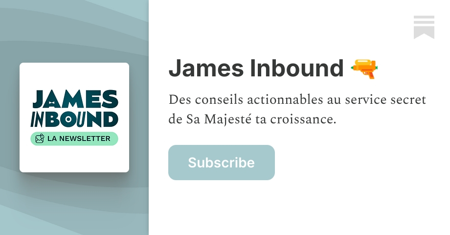 James Inbound 🔫 | Cédric Costa | Substack