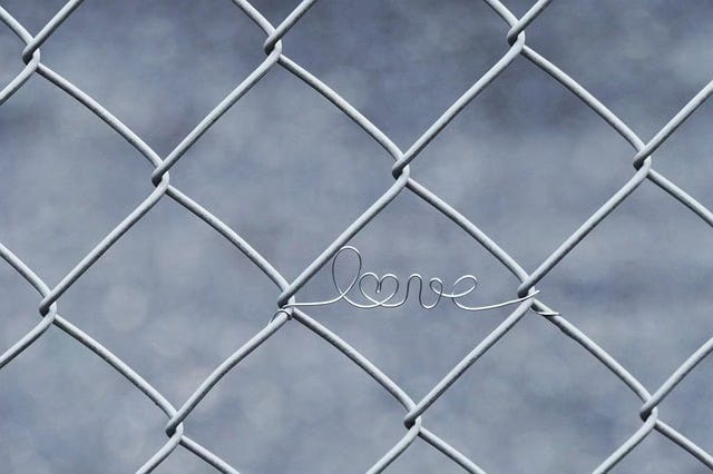 fence with love within