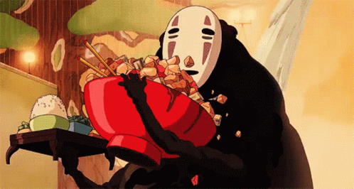 No Face Spirited Away Eating GIFs | Tenor