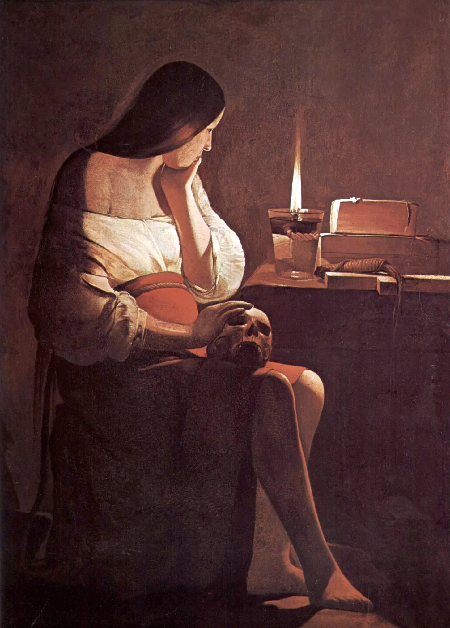 Georges de La Tour, The Penitent Magdalene (c. 1640) Georges de La Tour, The Penitent Magdalene (c. 1640)