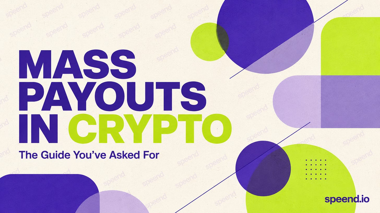 mass payouts in crypto