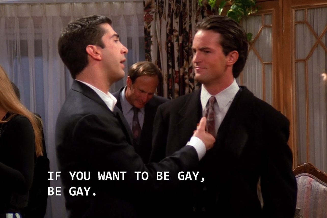 That Gay Episode: 'Friends' Sidestepped Diversity By Making Chandler  Straight | Decider