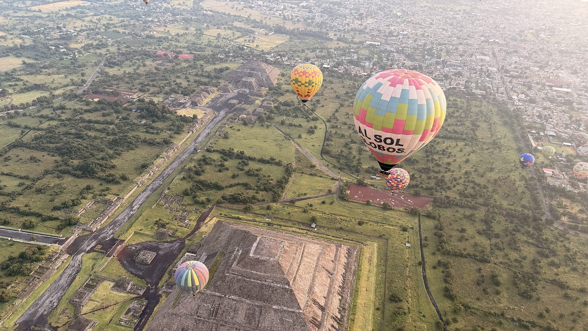 🎈Mexico City pyramids: Teotihuacán hot air balloon guide (2026)
