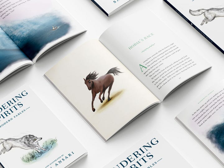 Previews of the paperback edition of Wandering Spirits: Modern Fables