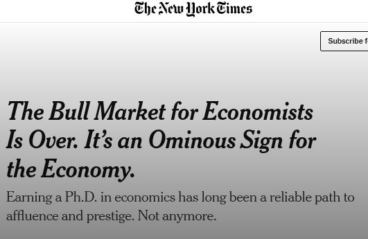 The Collapse of the Econ PhD Job Market