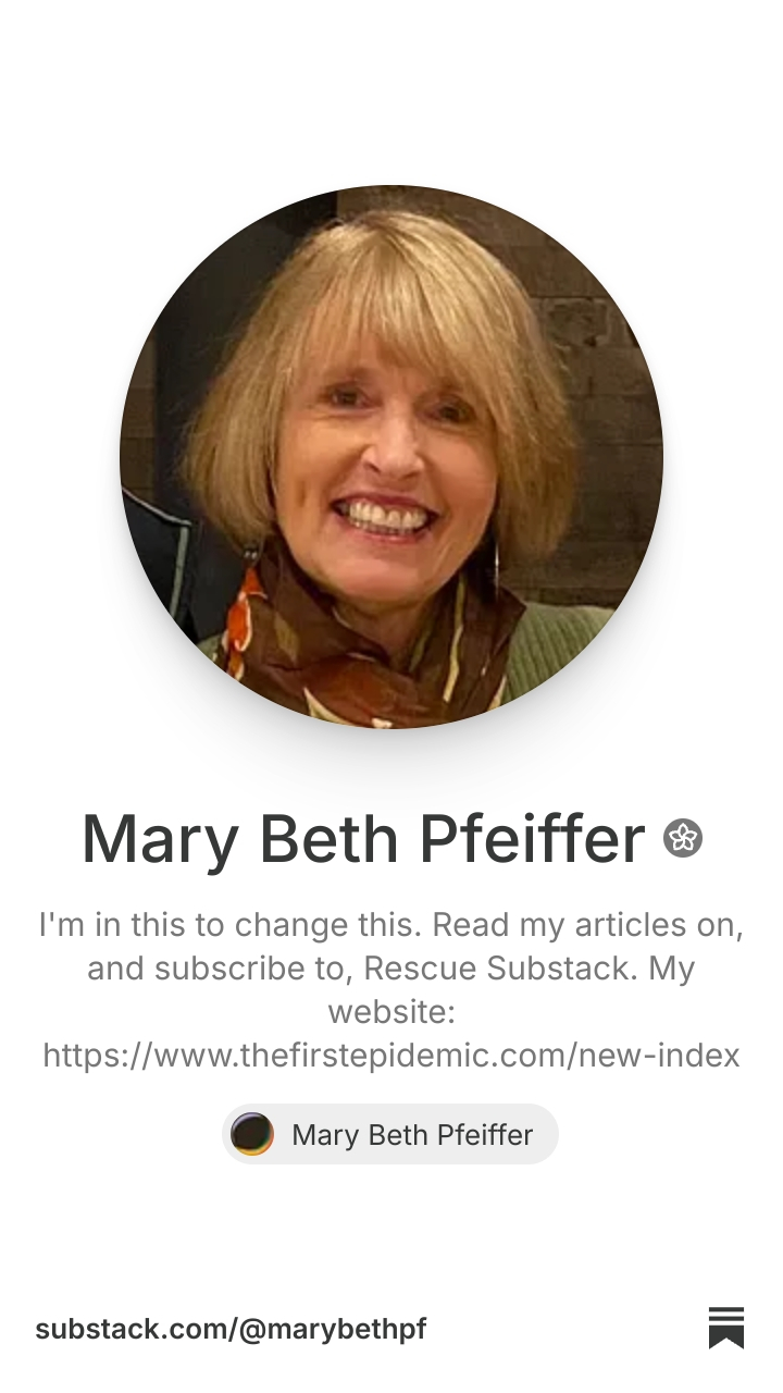 Mary Beth Pfeiffer | Substack