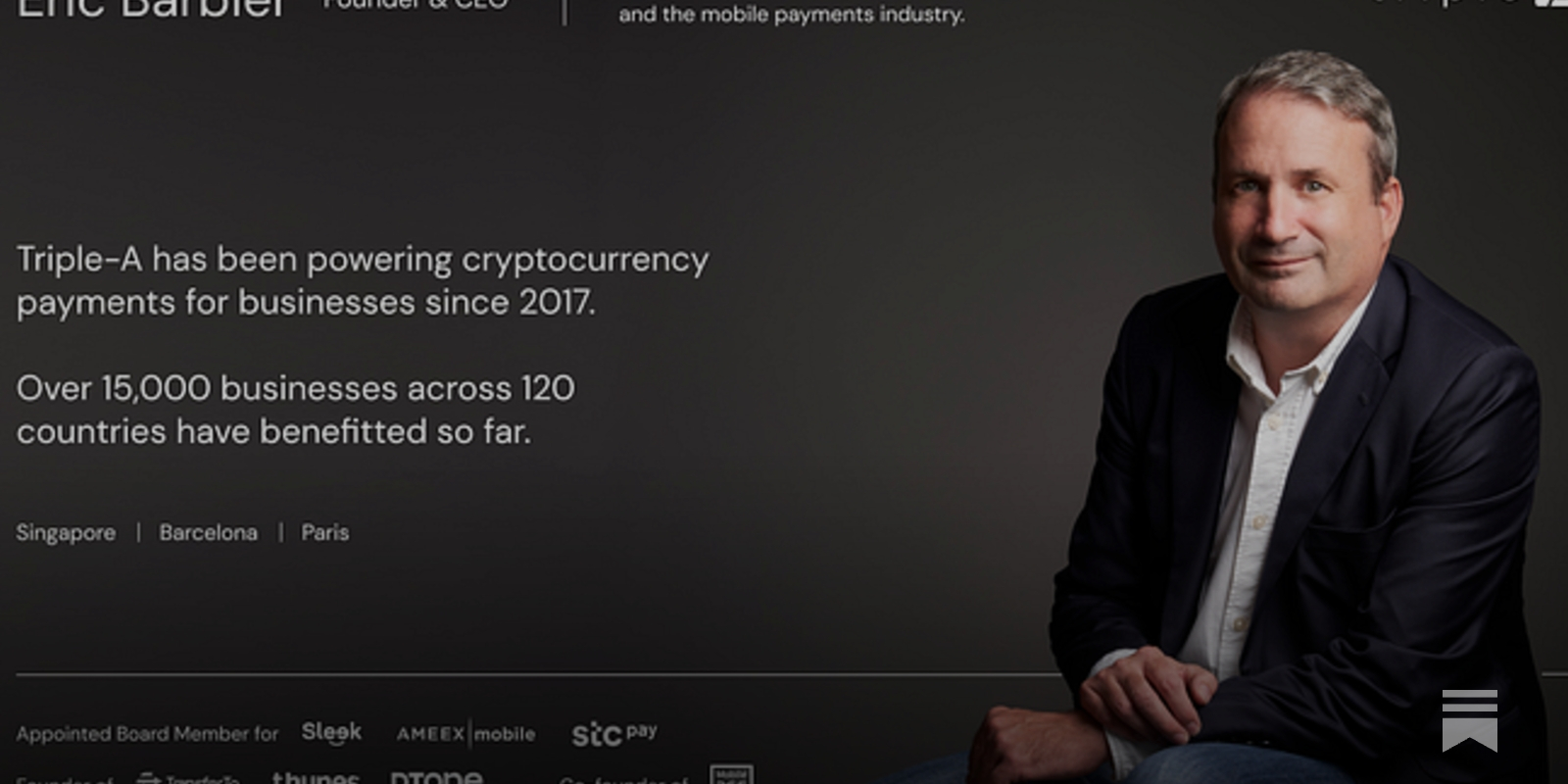 Podcast: The success of crypto payment processing in eCommerce, with  Triple-A CEO Eric Barbier