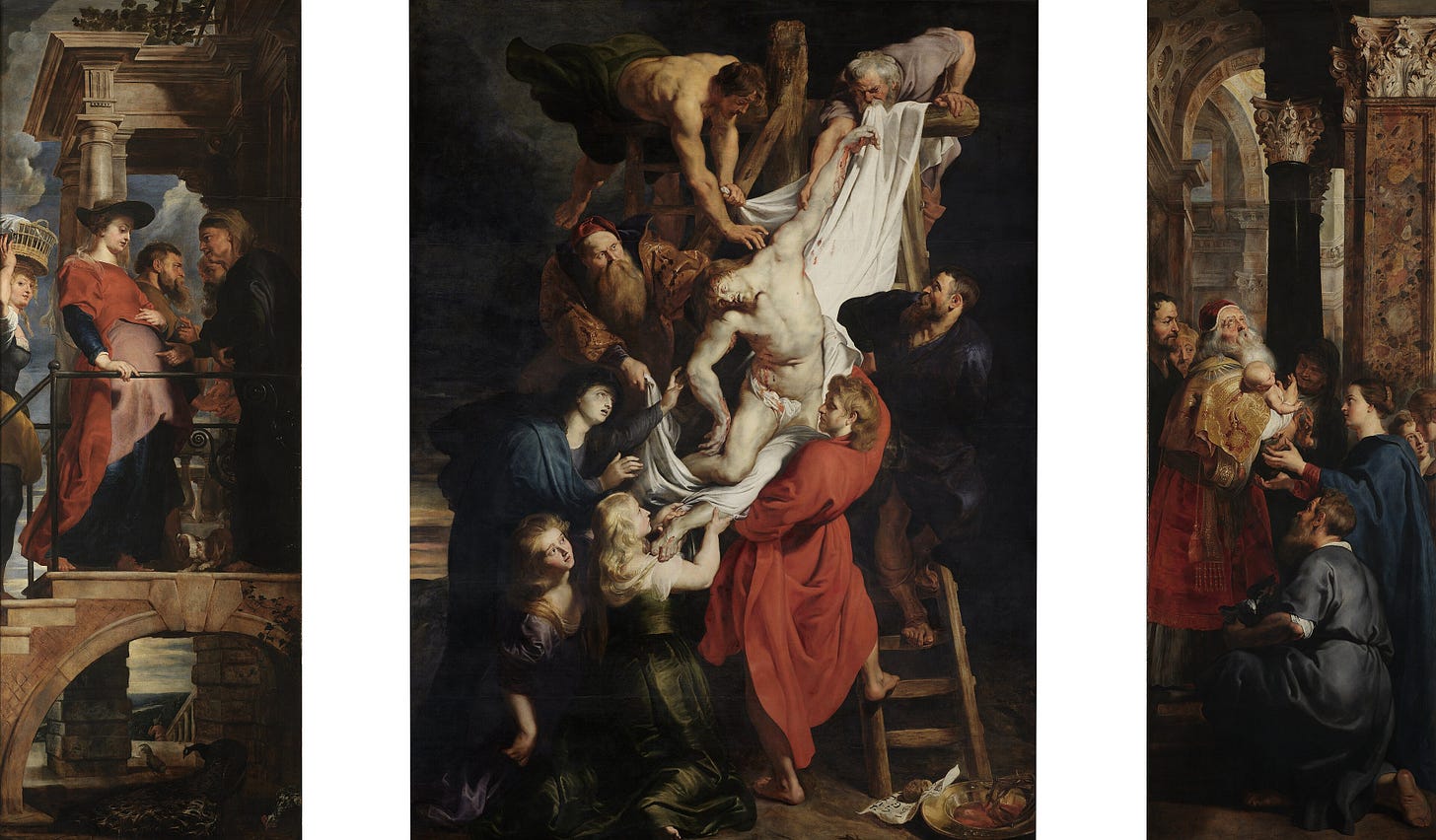 Peter Paul Rubens, The Descent from the Cross, 1614 Peter Paul Rubens, The Descent from the Cross, 1614