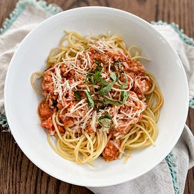 Chicken Parmesan-Inspired Spaghetti