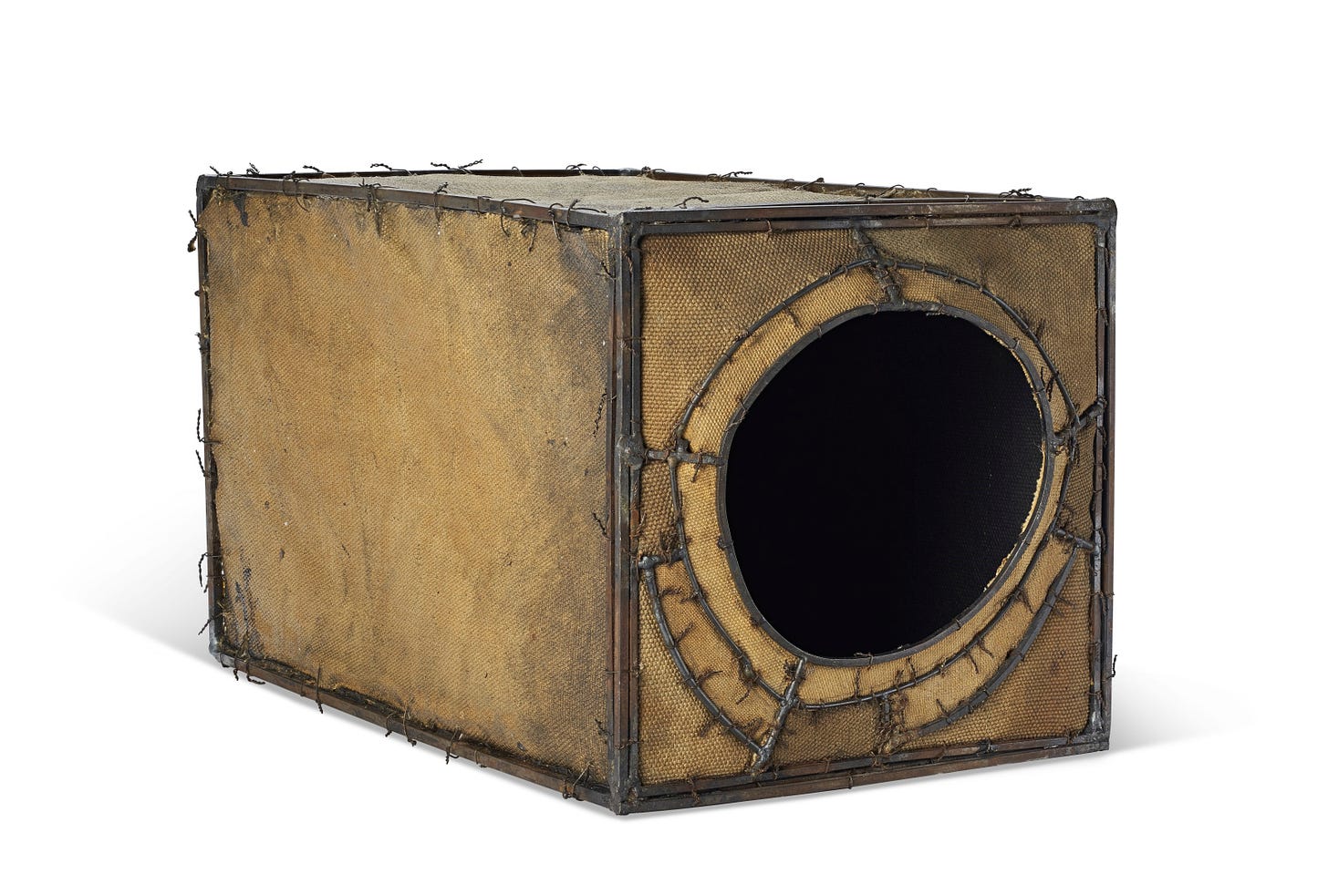 Artwork by Lee Bontecou, Untitled, Made of welded steel, canvas and wire