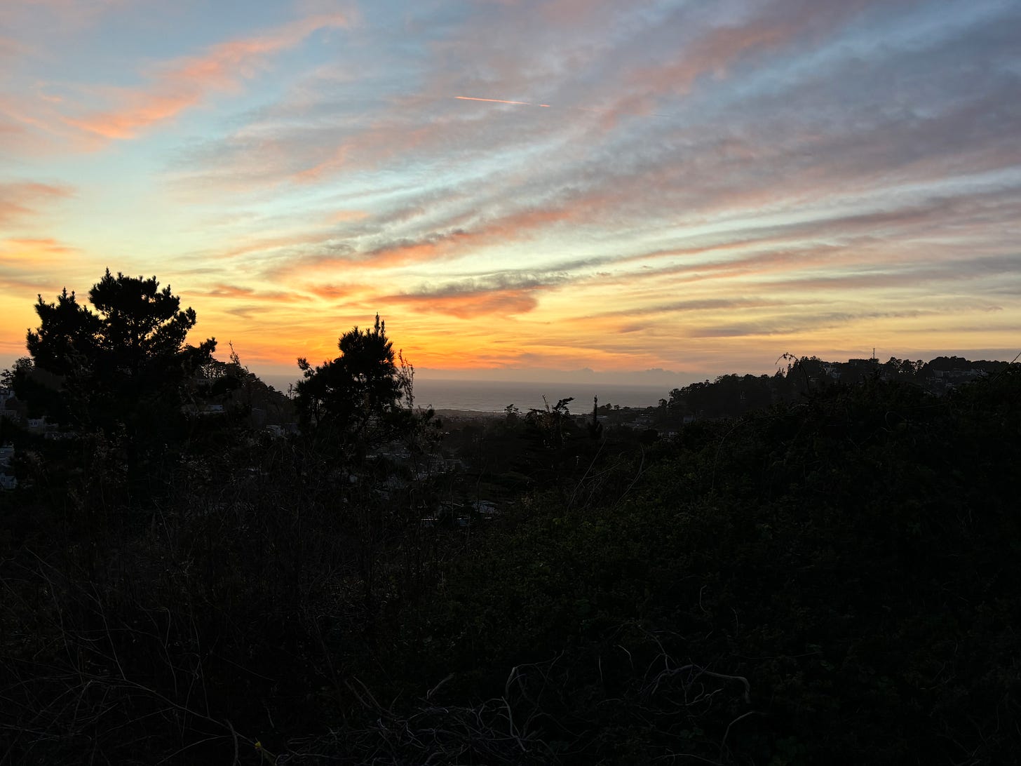 Sunset one evening in November 2024. A. Cowen Sunset one evening in November 2024. A. Cowen