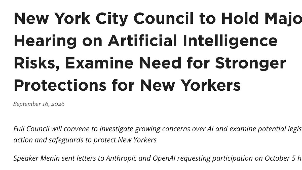 Gary Marcus to Testify at NYC Council Hearing on AI Regulation and Safety