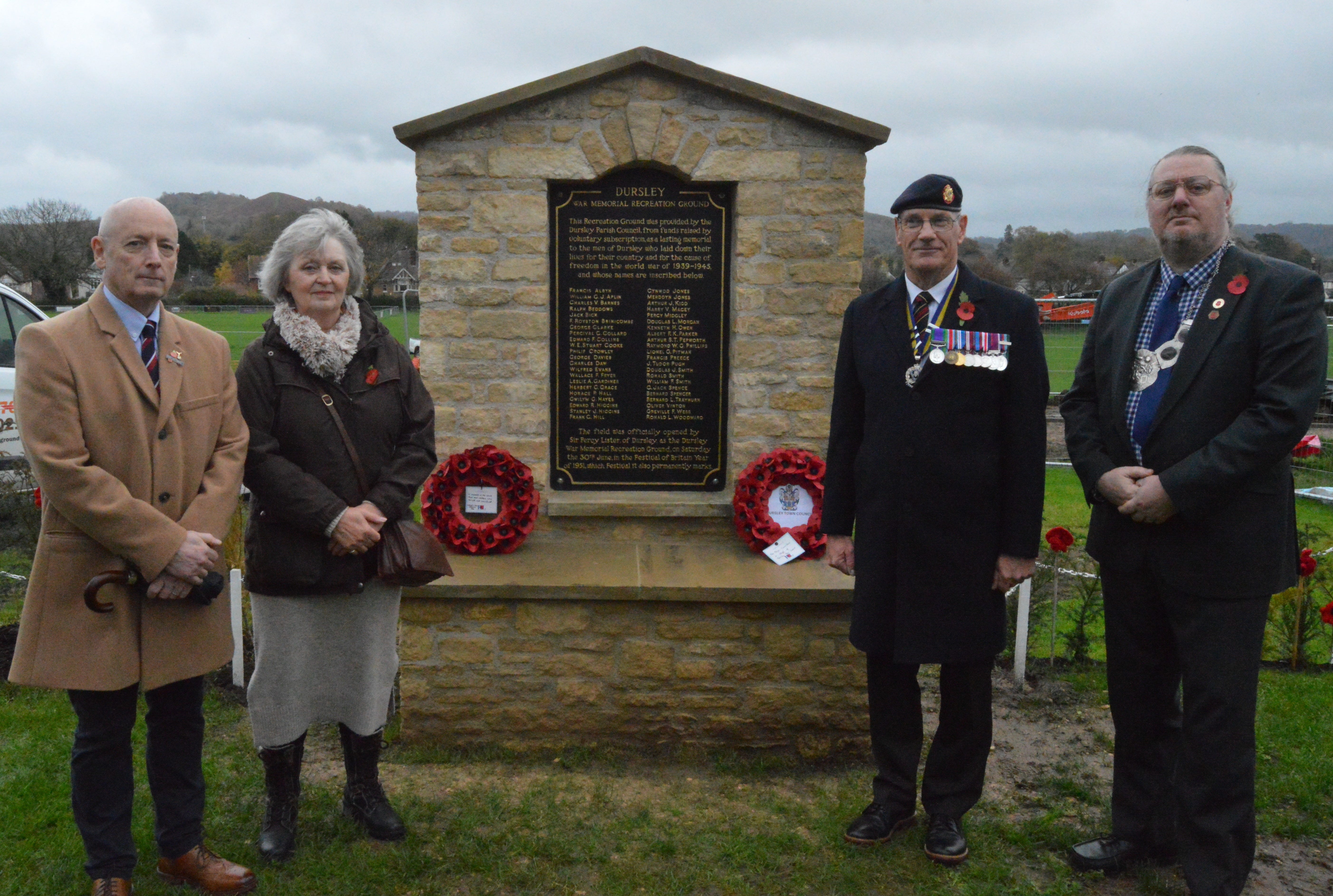 New Dursley war memorial garden marks first Remembrance Day reflection