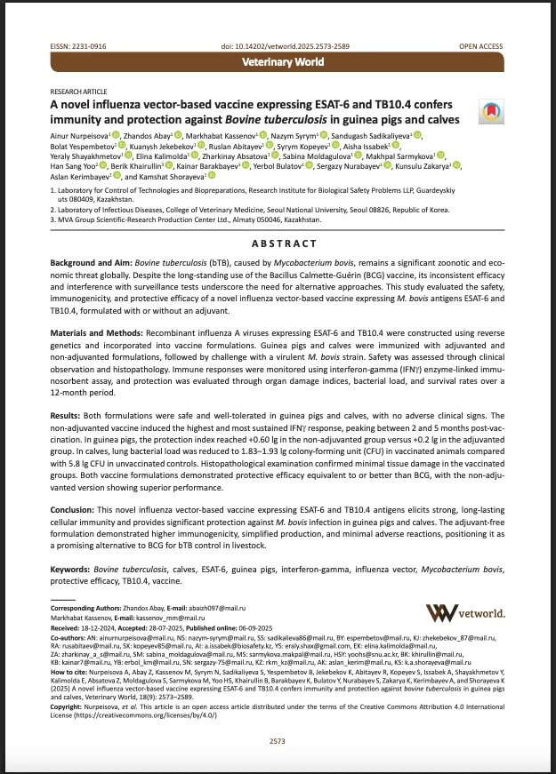 Kasachstan und Südkorea entwickeln live Vogelgrippe-Tuberkulose-Franken-Virus Kasachstan und Südkorea entwickeln live Vogelgrippe-Tuberkulose-Franken-Virus