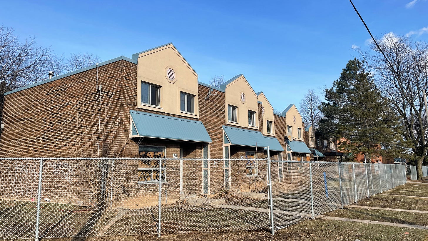 Jamesville housing complex in the North End in 2022