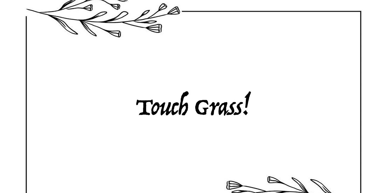 Touch Grass! Touch Everything! Wash Your Hands! Be Careful! :o) Only Touch With Consent.