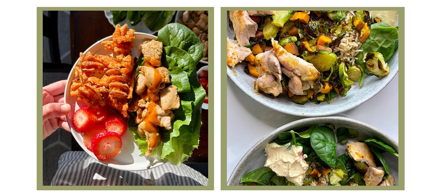 homemade cava bowls and homemade chick-fil-a