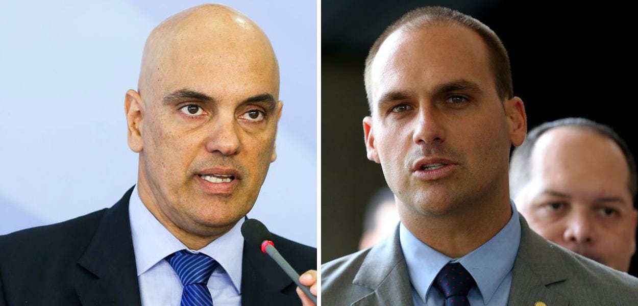 Moraes arquiva representação cDeputado Eduardo Bolsonaro vs Alexandre de Moraes STF