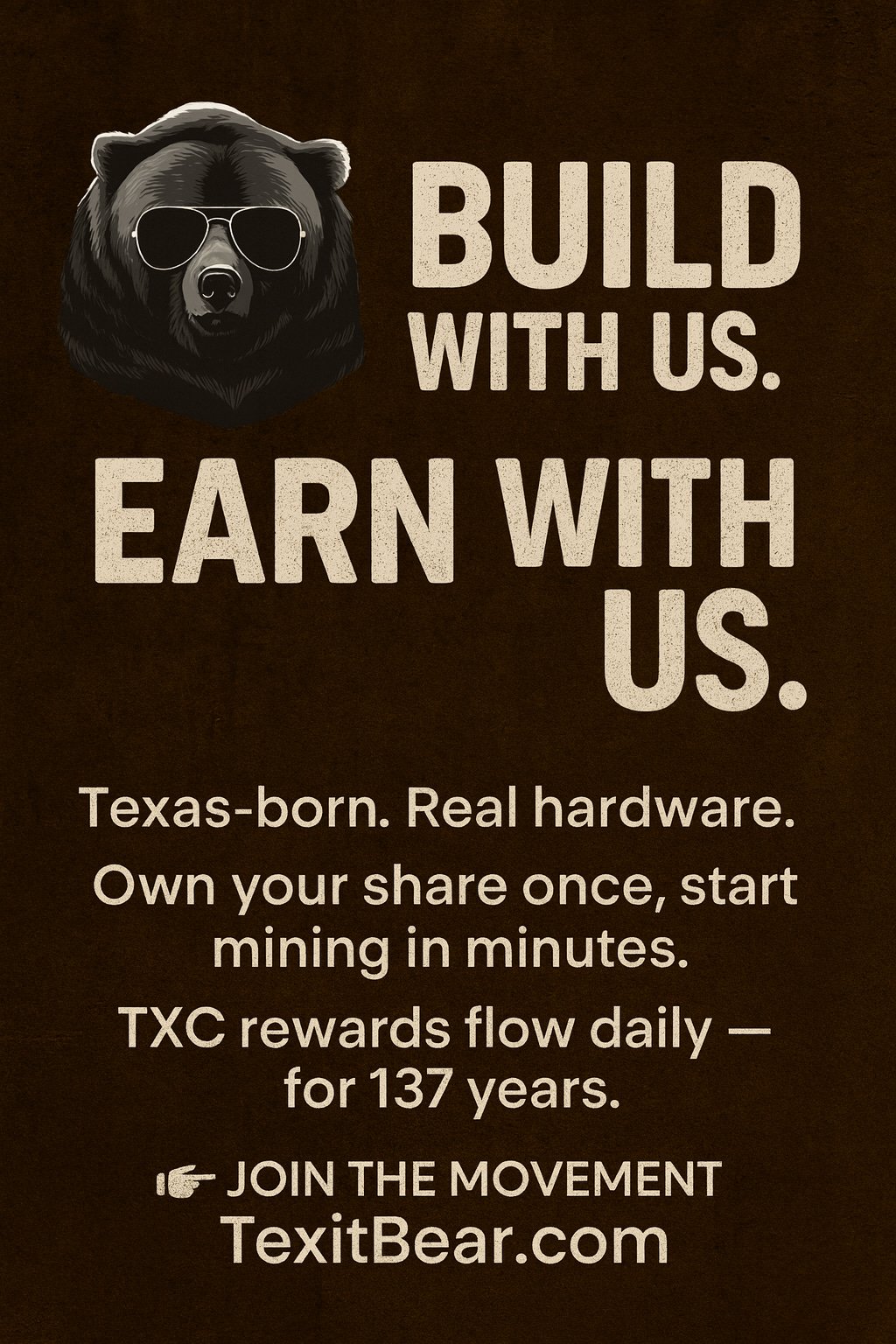 Texas Mining Opportunity with TEXIT Bear