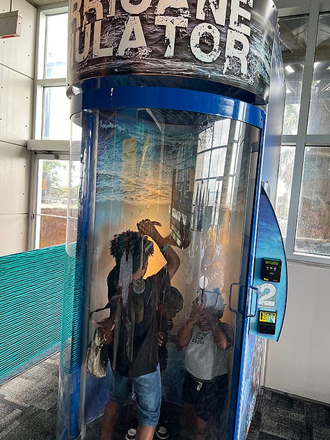 Children playing at the Aquarium.
