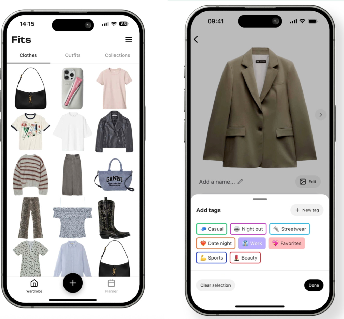 Fits Outfit Planner app