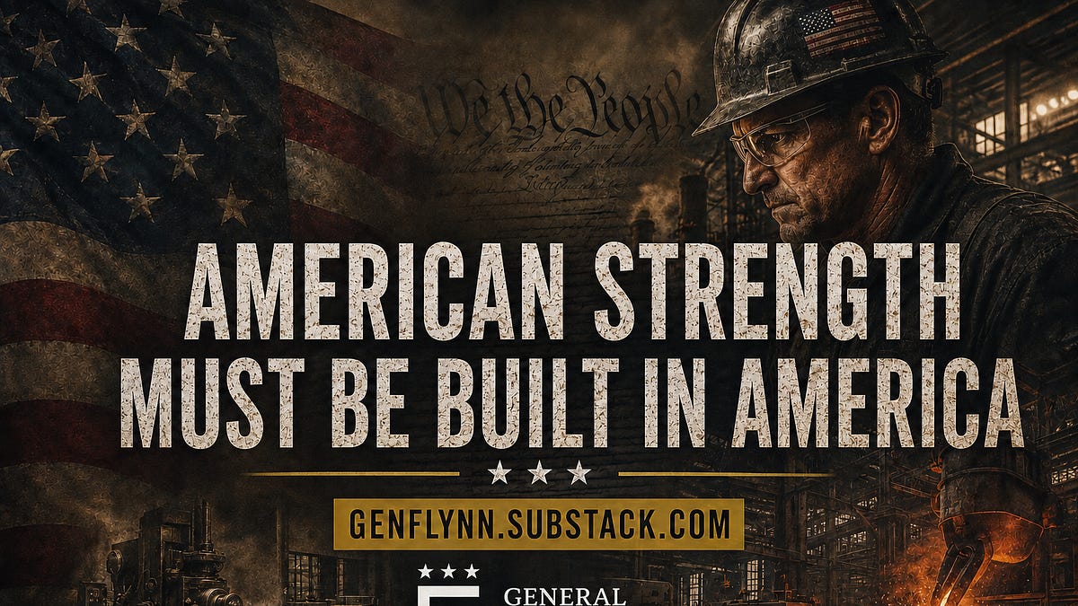 American Strength Must Be Built in America