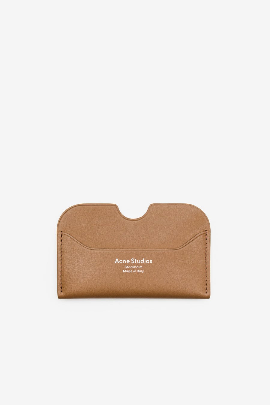Acne Studios Card Holder in Camel Brown - Notre
